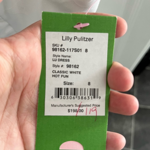 Lilly Pulitzer Lu Dress in Classic White Hot Fun - Picture 5 of 5